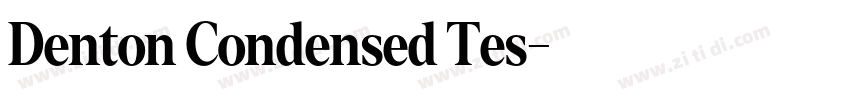 Denton Condensed Tes字体转换